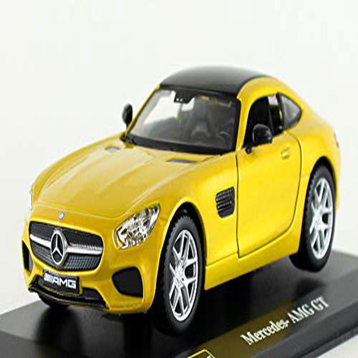 Bburago Die Cast Mercedes AMG GT  Car 1:32 Scale - Yellow