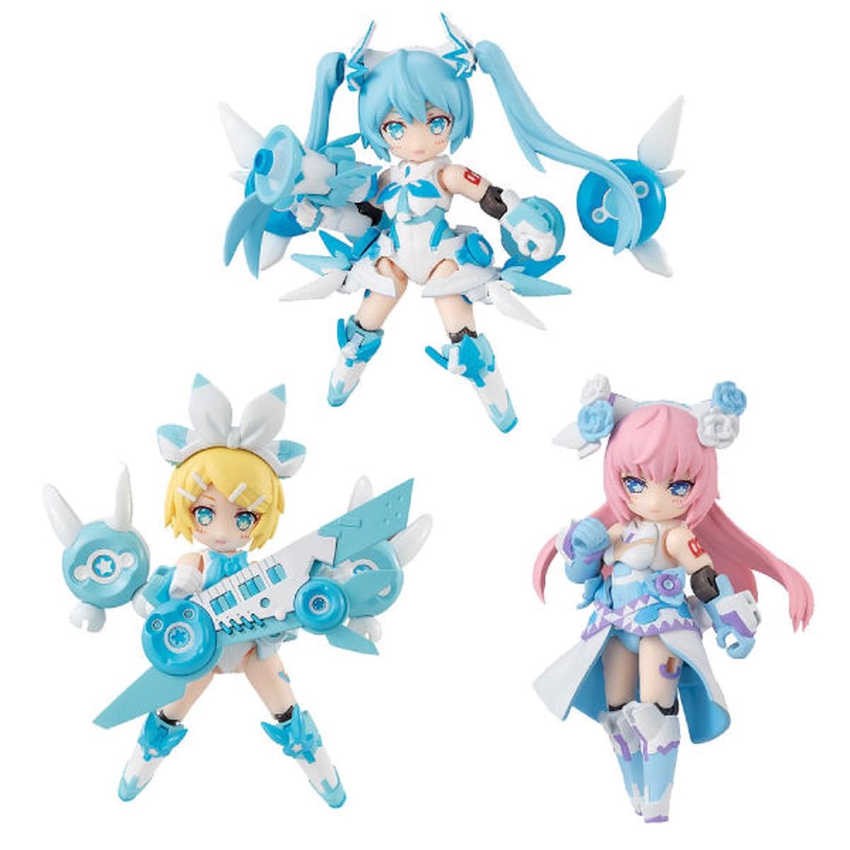 Desktop Singer SNOW MIKU series (set of 3)