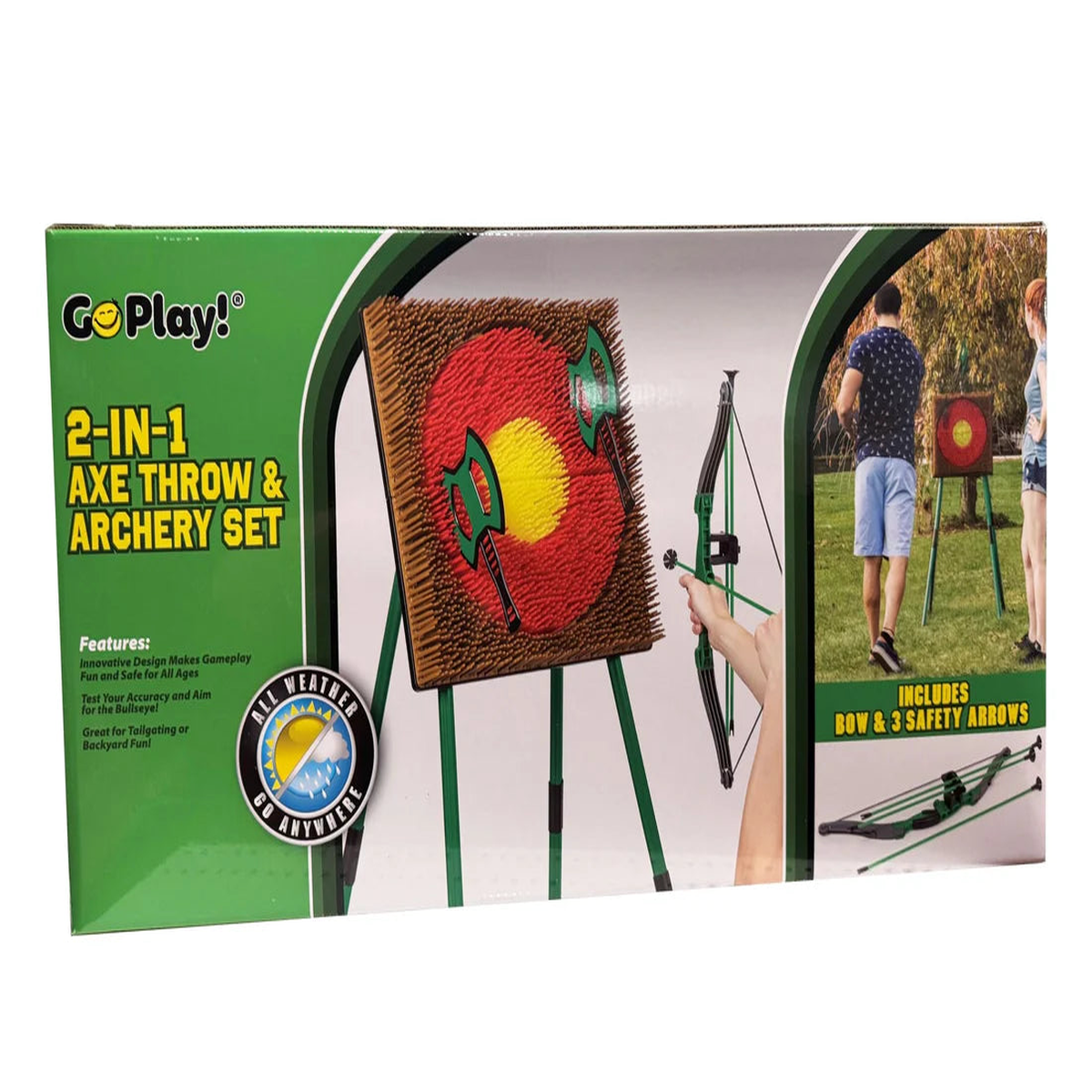 2 in 1 Axe Throw & Archery Set